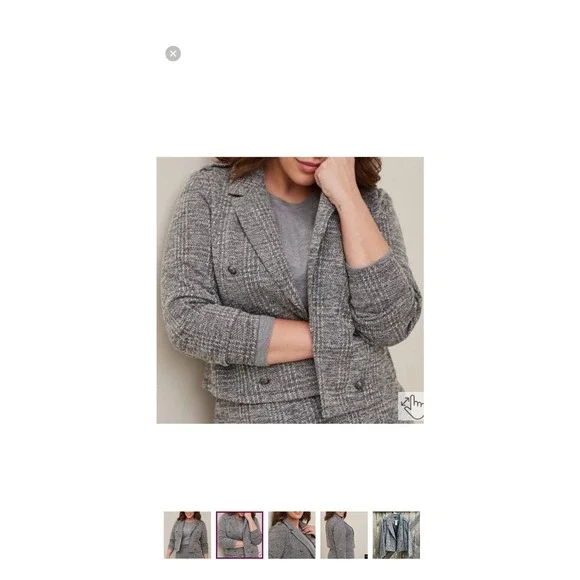 Torrid Blazer Plus Size 1X Open Front  Gray Long Sleeve New out the tags - Picture 11 of 14